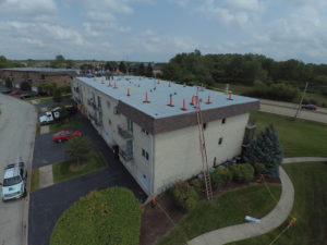 Commercial flat roof project for an apartment complex - Total Roofing and Construction