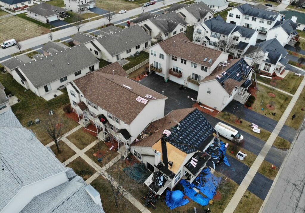 We assisted this complex with getting their entire complex covered by the insurance company. Brand new gutters and roofing systems. 